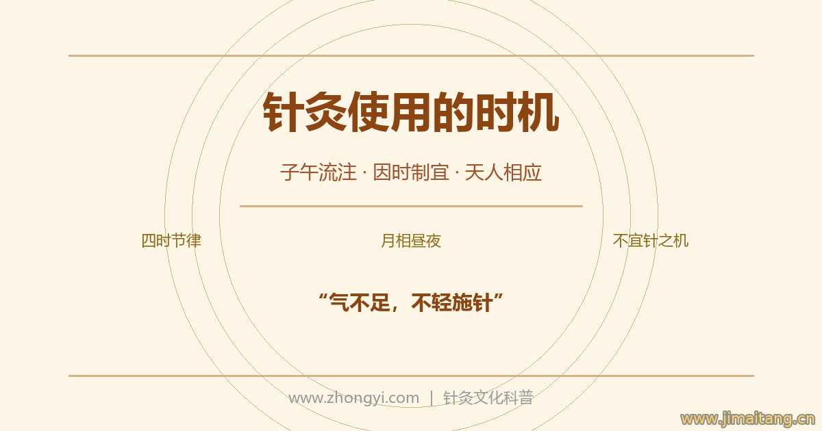 针灸使用的时机